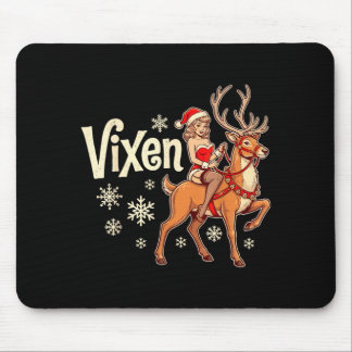 Vixen kerst rendier pin-up meisje vintage sint muismat
