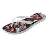 Vixen koningin van schoppen geblinddoekt ontwerp teenslippers (Schuin)