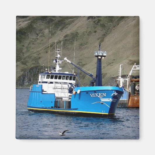 Vixen, Krabboot in Nederlandse haven, Alaska Magneet (Voorkant)