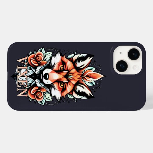 Vixen met rozen vet HOT ontwerp Case-Mate iPhone Case (Achterkant (horizontaal))