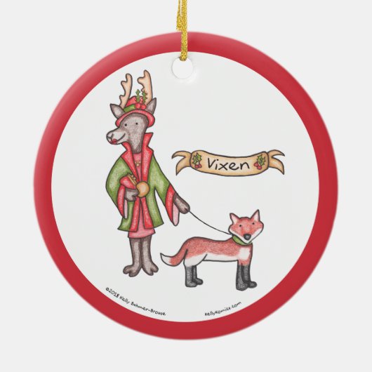 Vixen Ornament (Achterkant)
