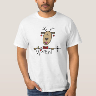 Vixen Reindeer Kerstoverhemden en cadeautjes T-shirt