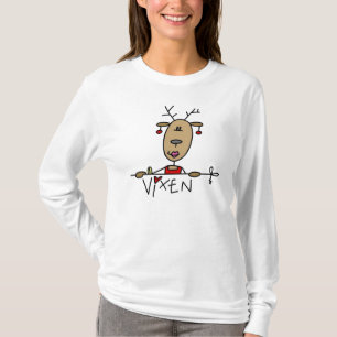 Vixen Reindeer Kerstoverhemden en cadeautjes T-shirt