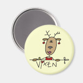 Vixen Reindeer Tshirts en Gifts Magneet (Voorkant / Achterkant)