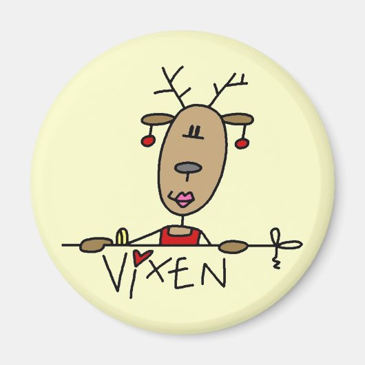 Vixen Reindeer Tshirts en Gifts Magneet (Voorkant)