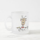 Vixen Reindeer Tshirts en Gifts Matglas Koffiemok (Links)