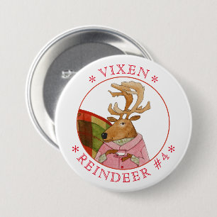VIXEN RENDIEREN Ronde Pin Button