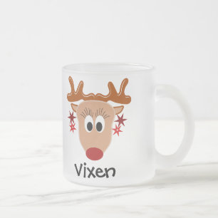 Vixen rendierMok Matglas Koffiemok