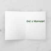 Vixen / Santa's "Knotty" lijst Feestdagen Kaart (Binnen)