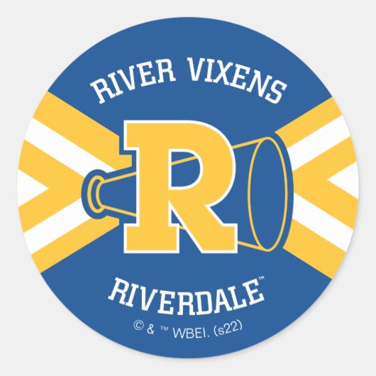 Vixens Cheer Uniform Ronde Sticker (Voorkant)