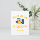 Vixens Cheerlead Squad Briefkaart (Staand voorkant)