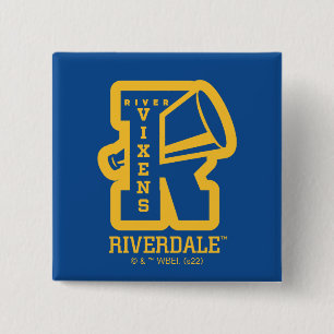 Vixens Letterman Vierkante Button 5,1 Cm