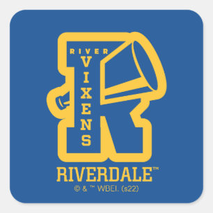 Vixens Letterman Vierkante Sticker