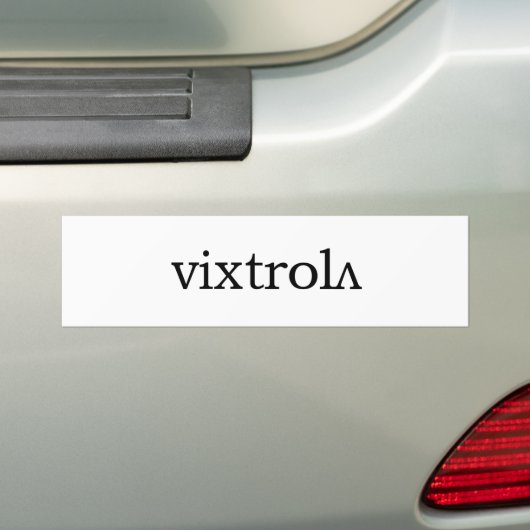 vixtrolasticker bumpersticker (Op auto)