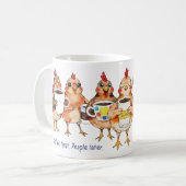 Vixy's Chix - Coffee First. People Later Koffiemok (Voorkant links)