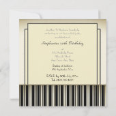 viylfotoserie-uitnodigingen voor microfoons kaart (Achterkant)