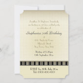  viylfotoserie-uitnodigingen voor microfoons kaart (Achterkant)