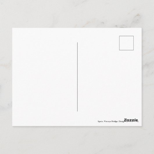 Vizcaya Bridge. Briefkaart (Achterkant)