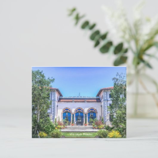 Vizcaya Miami Briefkaart (Staand voorkant)