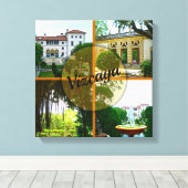 Vizcaya Museum en Botanische Garden Miami Florida Canvas Afdruk (Insitu (Houten vloer))