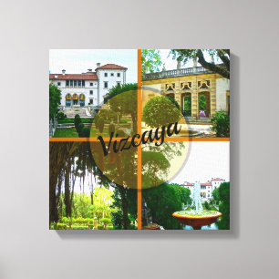 Vizcaya Museum en Botanische Garden Miami Florida Canvas Afdruk