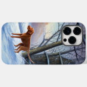 Vizla laat het sneeuwen Kerstmis Case-Mate iPhone Case (Achterkant (horizontaal))