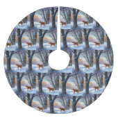 Vizla laat het sneeuwen Kerstmis Kerstboom Rok (Voorkant)