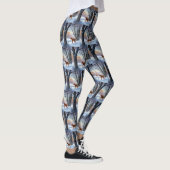Vizla Laat het Sneeuwen Kerstmis Leggings (Rechts)