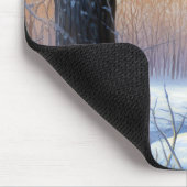 Vizla laat het sneeuwen Kerstmis Muismat (Hoek)