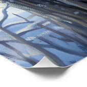 Vizla laat het sneeuwen Kerstmis Perfect Poster (Hoek)