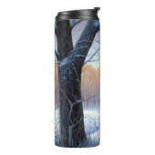 Vizla laat het sneeuwen Kerstmis Thermosbeker (Gedraaid links)