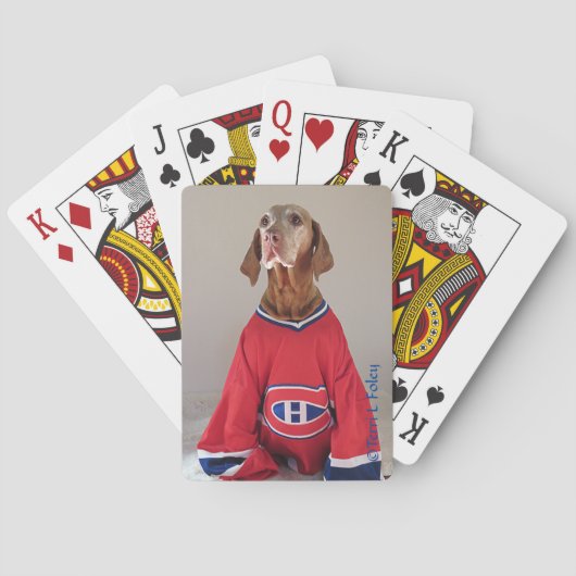 Vizlsa Montreal Canadezen Hockey-spelkaarten Pokerkaarten (Achterkant)