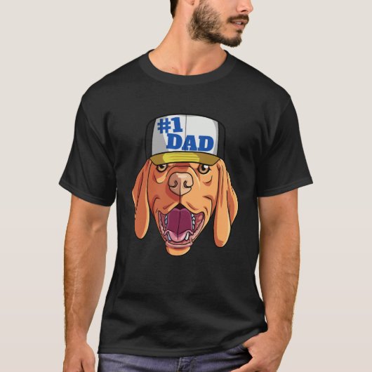 Vizsla 1 Dad Father's Day T-shirt (Voorkant)