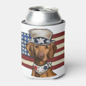 Vizsla 4 juli blikjeskoeler (Blikje Voorkant)