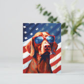 Vizsla 4 juli Onafhankelijkheidsdag Briefkaart (Staand voorkant)
