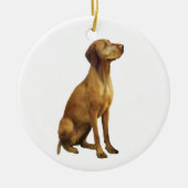 Vizsla (A) Keramisch Ornament (Voorkant)