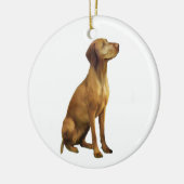 Vizsla (A) Keramisch Ornament (Links)