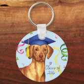 Vizsla Afstuderen Sleutelhanger (Voorkant)