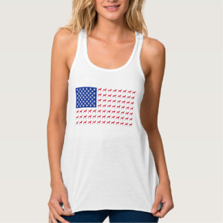 Vizsla Amerikaanse vlag Tanktop