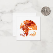 Vizsla And Moon Halloween Costume Pumpkin Dog Love Notitiekaartje (Voorkant / Achterkant in situ)