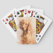 Vizsla Aquarel Pokerkaarten (Achterkant)