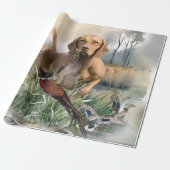 Vizsla, art cadeaupapier (Uitgerold)