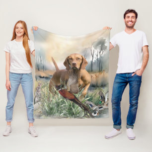 Vizsla, art fleece deken