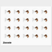 Vizsla Art Gifts Ronde Sticker (Vel)