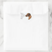 Vizsla Art Gifts Ronde Sticker (Tas)