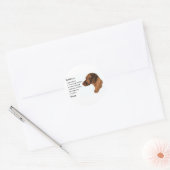 Vizsla Art Gifts Ronde Sticker (Envelop)