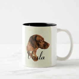 Vizsla Art Gifts Tweekleurige Koffiemok