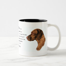 Vizsla Art Gifts Tweekleurige Koffiemok
