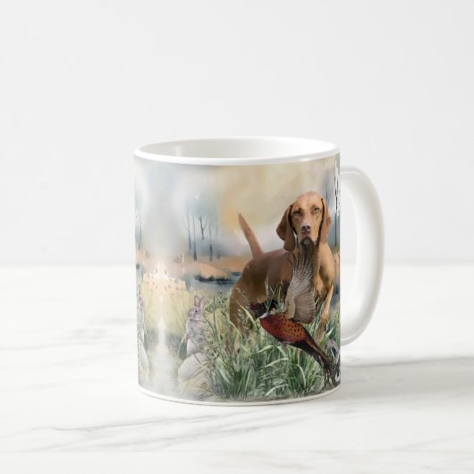 Vizsla, art koffiemok (Voorkant rechts)