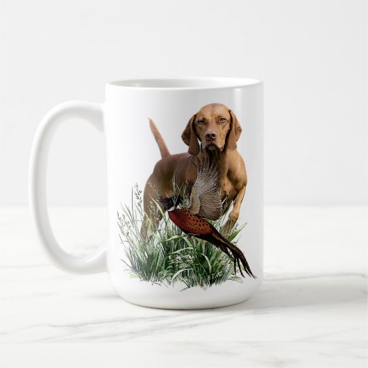Vizsla, art koffiemok (Links)